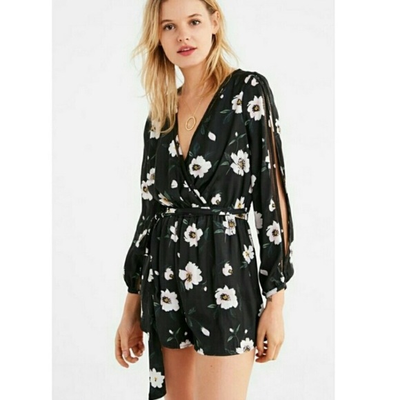 Urban Outfitters Pants - Urban Outfitters Anemone Split Sleeve Romp…